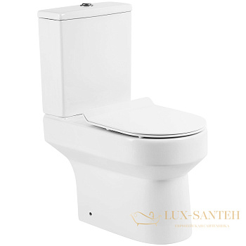 унитаз компакт belbagno norma bb339cpr/bb2111sc без бачка с сиденьем микролифт, белый