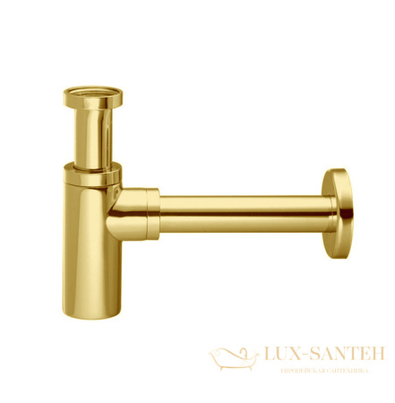сифон для раковины fima carlo frattini sottolavabo f406or, золото
