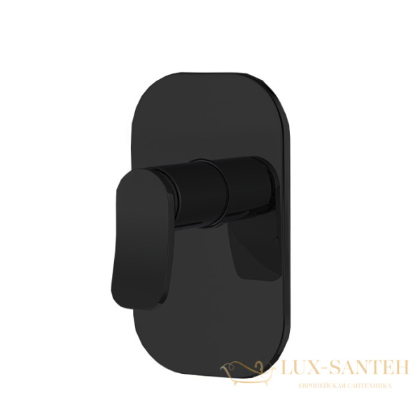 смеситель для душа, встраиваемый  fima carlo frattini flo' f3809x1ns, на 1 выход, черный матовый