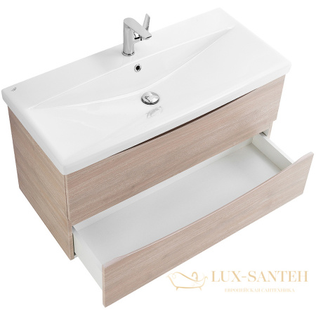 тумба под раковину belbagno marino-cer marino-cer-1000-2c-so-rg-p 100 см подвесная, rovere grigio