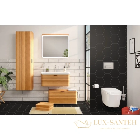 тумба с раковиной vitra nest trendy 56138 79,5 см, натуральная древесина