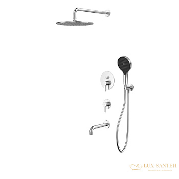 душевая система для ванны скрытого монтажа whitecross y, yset07topnib, никель брашированный