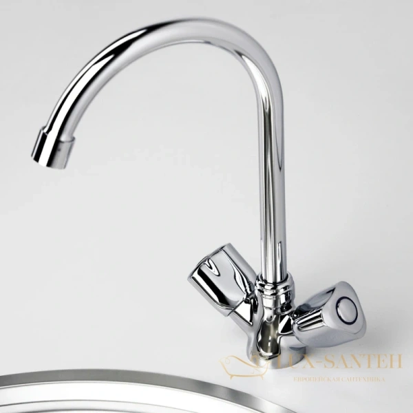 смеситель wasserkraft amper 2907 для кухни, хром