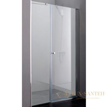 душевая дверь cezares elena elena-w-b-11-60+60-p-cr-r 120 см r профиль хром, стекло рифленое