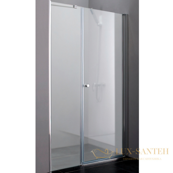 душевая дверь cezares elena elena-w-b-11-60+60-p-cr-r 120 см r профиль хром, стекло рифленое
