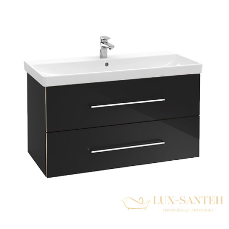 тумба под раковину villeroy & boch avento a892 00 b3 980x514x452 мм, crystal black