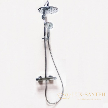 душевая система для душа fima carlo frattini wellness f4885/r258cr, с термостатом, хром