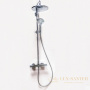 душевая система для душа fima carlo frattini wellness f4885/r258cr, с термостатом, хром