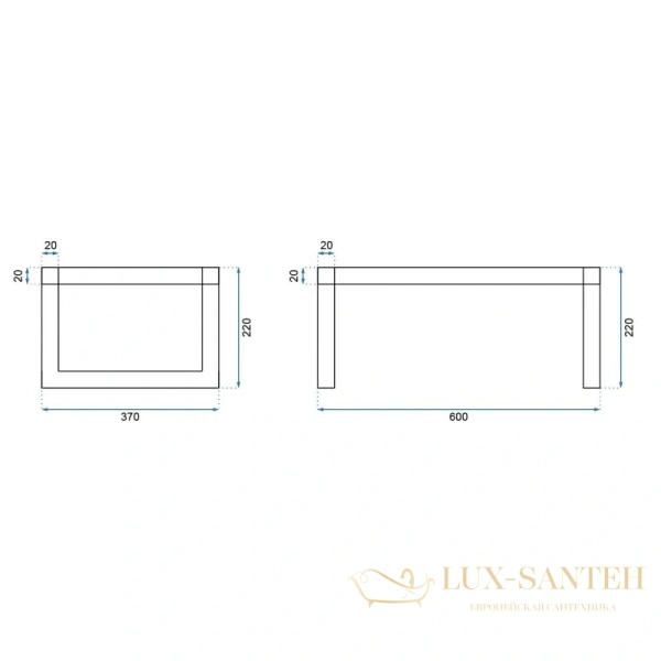 раковина rea goya rea-u8779+u6534 60х37 см, черный матовый