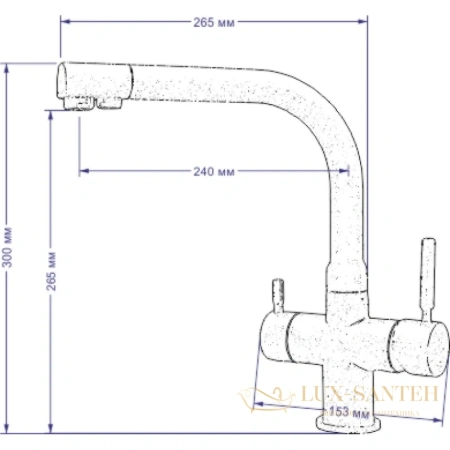 смеситель seaman barcelone ssl-5383-snow для кухни, белый глянец