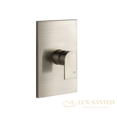 смеситель встраиваемый для душа на 1 выход gessi emporio via manzoni, 44632.149, внешняя часть, finox brushed nickel