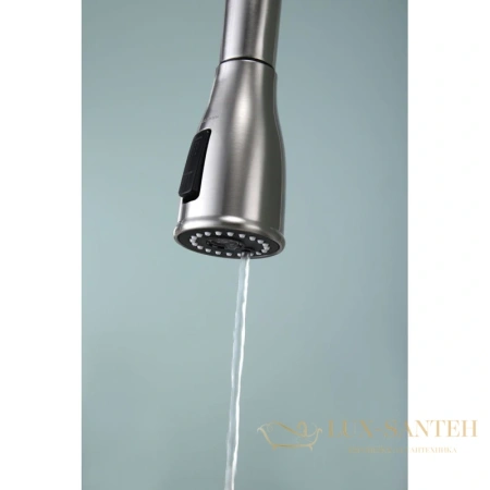 смеситель paulmark lange la214212-ni для кухни с подключением к фильтру, никель