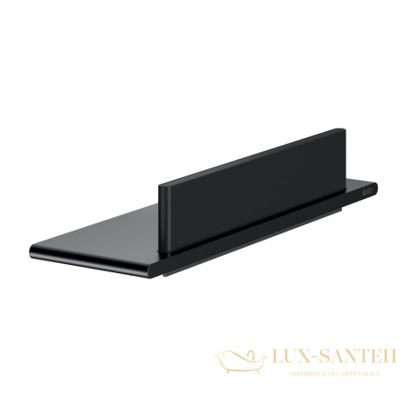 полка для душа со стеклоочистителем keuco aveno 14659370000, с клеевым комплектом, черный матовый