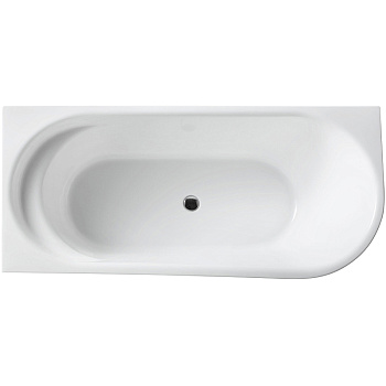 акриловая ванна belbagno bb410-1700-780-l 170x78 l без гидромассажа, белый