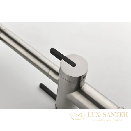 смеситель paulmark gravity gr213188-ni для кухни с подключением к фильтру, никель