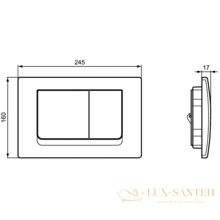смывная клавиша механическая ideal standard solea m1 r0108ac, белый
