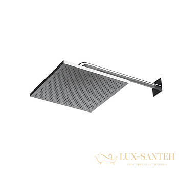 верхний душ 300 мм, almar velvet e044278.ms, без кронштейна, нержавеющая сталь полированная 