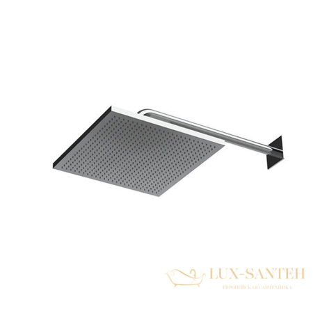 верхний душ 300 мм, almar velvet e044278.ms, без кронштейна, нержавеющая сталь полированная 