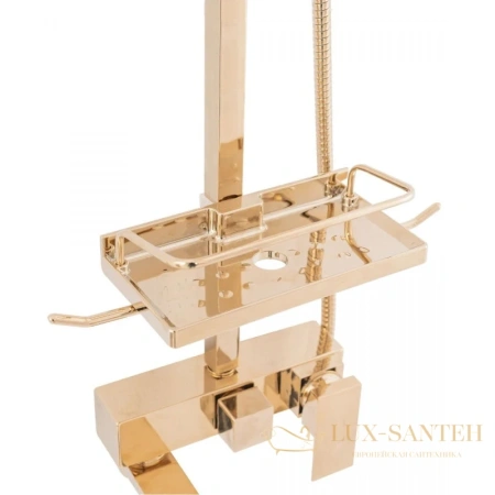 душевая система rea jack rea-p7008 250 мм, золотой