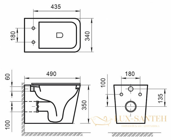 подвесной унитаз belbagno ardente r bb520chr без сиденья, белый