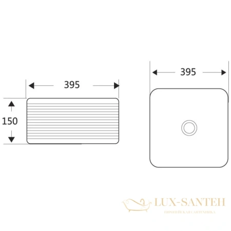 раковина belbagno bb1421 39,5x39,5 см, белый