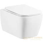 Подвесной унитаз BelBagno Veneto BB132CHR без сиденья, белый