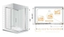 душевой уголок cezares premier-soft-ah-1 premier-soft-w-ah-1-150/90-c-cr-iv 150x90 см, стекло прозрачное