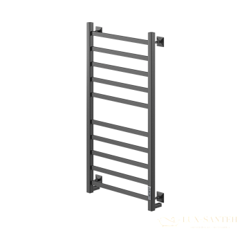 полотенцесушитель электрический кабельный ника step-1 100/50 ral9005 черный матовый u