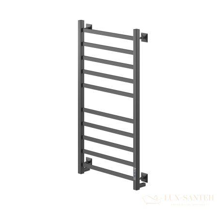 полотенцесушитель электрический кабельный ника step-1 100/50 ral9005 черный матовый u