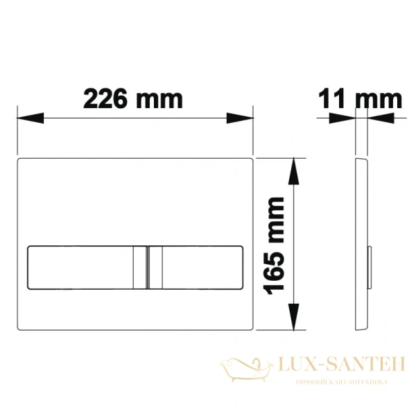кнопка berges line 040014 для инсталляции novum l4, белый soft touch