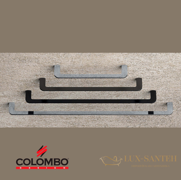 полотенцедержатель colombo design trenta b3011xl.nm 83 см, черный матовый