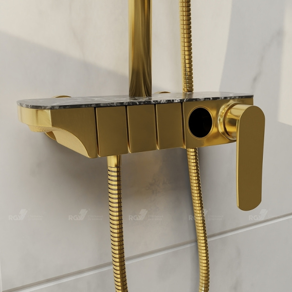 душевая система rgw shower panels 51140133-06 sp-33g, золото