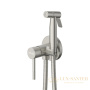 гигиенический душ со встраиваемым смесителем и встроенной частью cezares relax-dif-in, нержавеющая сталь