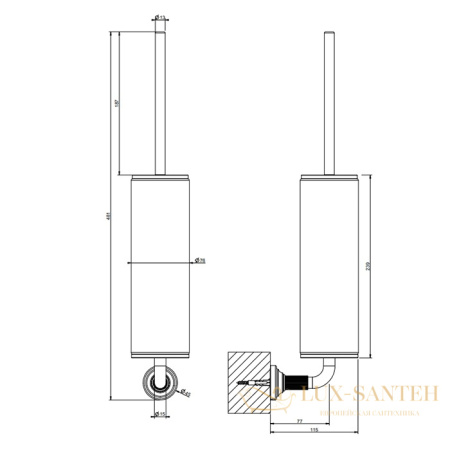 ерш gessi venti20 65419.031 подвесной, хром/белый
