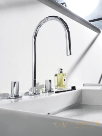раковина laufen kartell by 8.1033.9.400.158.1 универсальная 90 см, белый глянцевый