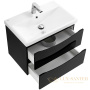 тумба под раковину belbagno marino-cer marino-cer-700-2c-so-nl-p 70 см подвесная, nero lucido