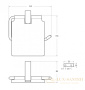держатель для туалетной бумаги с крышкой cezares slider-ph-01, нержавеющая сталь