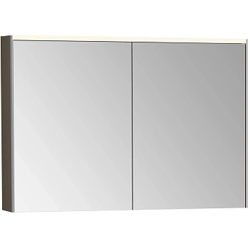 зеркальный шкаф vitra mirrors 66912 102x69,5 см, антрацит глянец