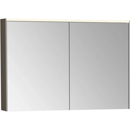 зеркальный шкаф vitra mirrors 66912 102x69,5 см, антрацит глянец