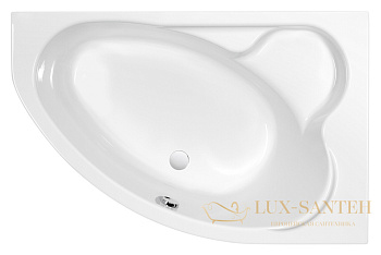 ванна асимметричная cersanit kaliope 153х100 правая, 63442, цвет белый