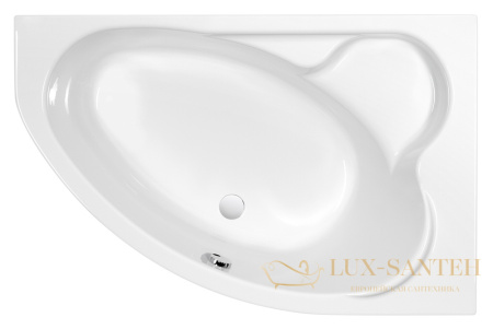 ванна асимметричная cersanit kaliope 153х100 правая, 63442, цвет белый