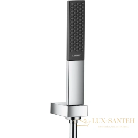 душевой набор hansgrohe rainfinity 26856000 с держателем 100 1jet со шлангом 160 см, хром/черный
