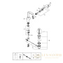 смеситель grohe lineare 23296dc1 для раковины, сталь