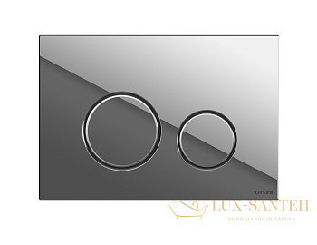 кнопка cersanit twins пластик хром глянцевый, 63523, хром