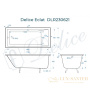 ванна чугунная delice eclat 170х70 dlr230621, белый глянцевый