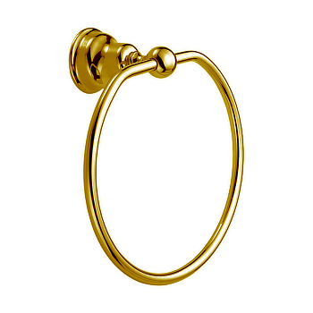cisal arcana, ar09022024, полотенцедержатель кольцо 21.5см., цвет золото