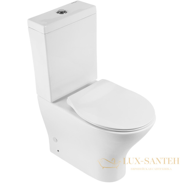 унитаз компакт belbagno acqua bb340cpr/bb2020sc без бачка с сиденьем микролифт, белый