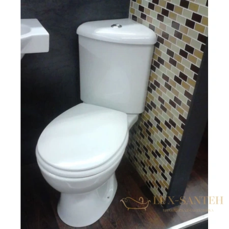 унитаз-компакт vitra arkitekt 9754b003-7200 угловой с сиденьем стандарт, белый