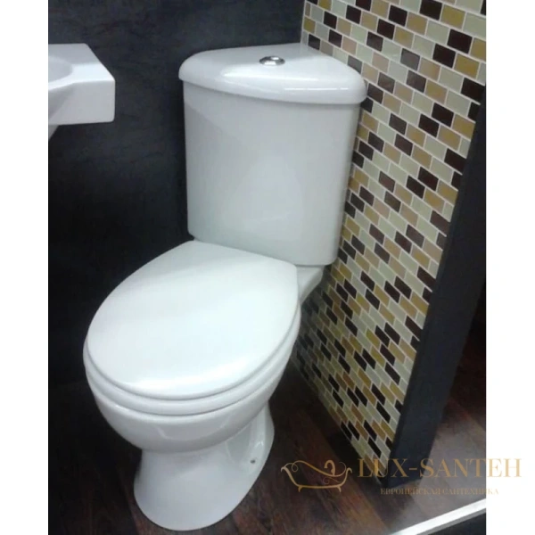 унитаз-компакт vitra arkitekt 9754b003-7200 угловой с сиденьем стандарт, белый