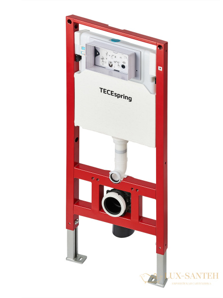 инсталляция tece, tecespring r, s401104, в комплекте с панелью смыва черный матовый, звукоизолирующей прокладкой и креплением